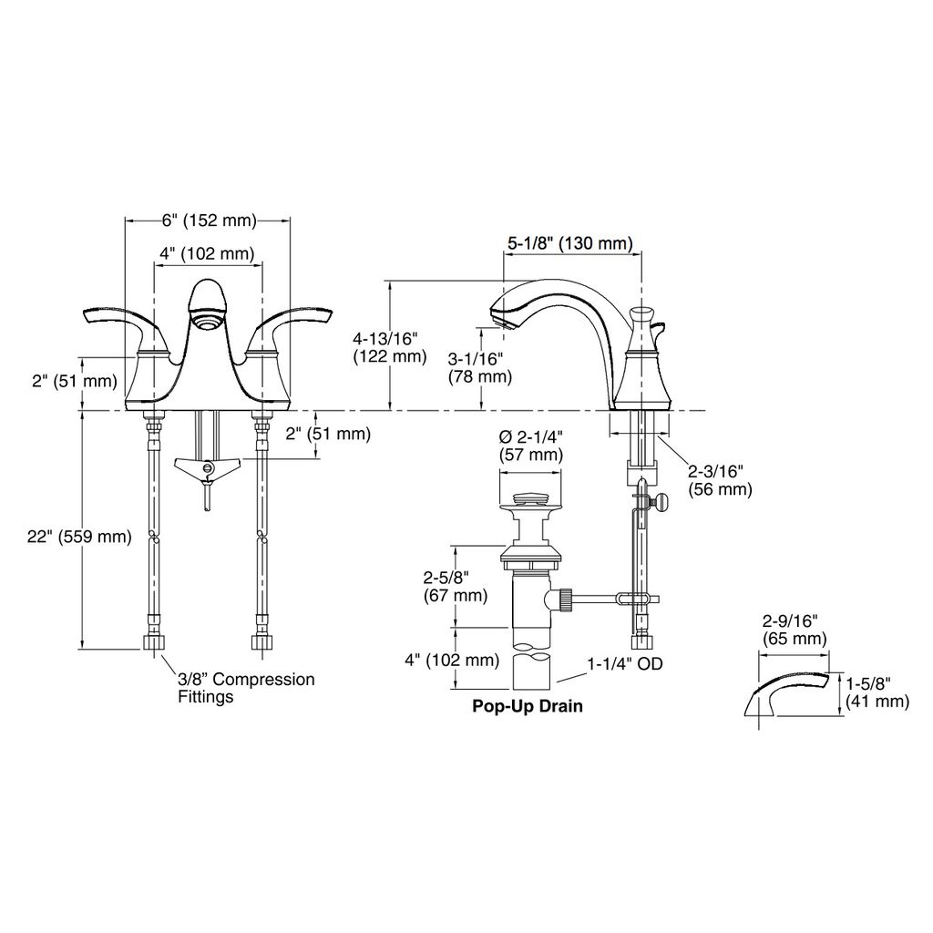 Kohler Forte Kitchen Faucet Replacement Parts Dandk Organizer   Kohler 10270 4 CP Forte Centerset Lavatory Faucet With Sculpted Lever Handles 2